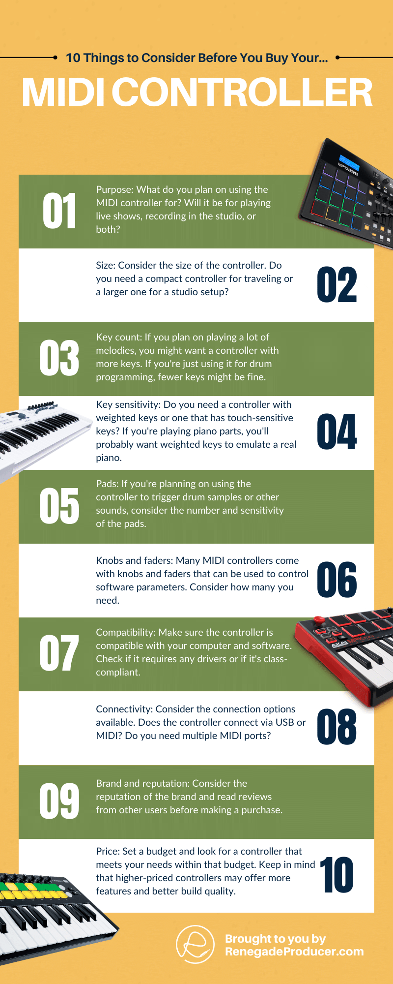 Choosing a MIDI Controller Guide for Beginner Music Producers