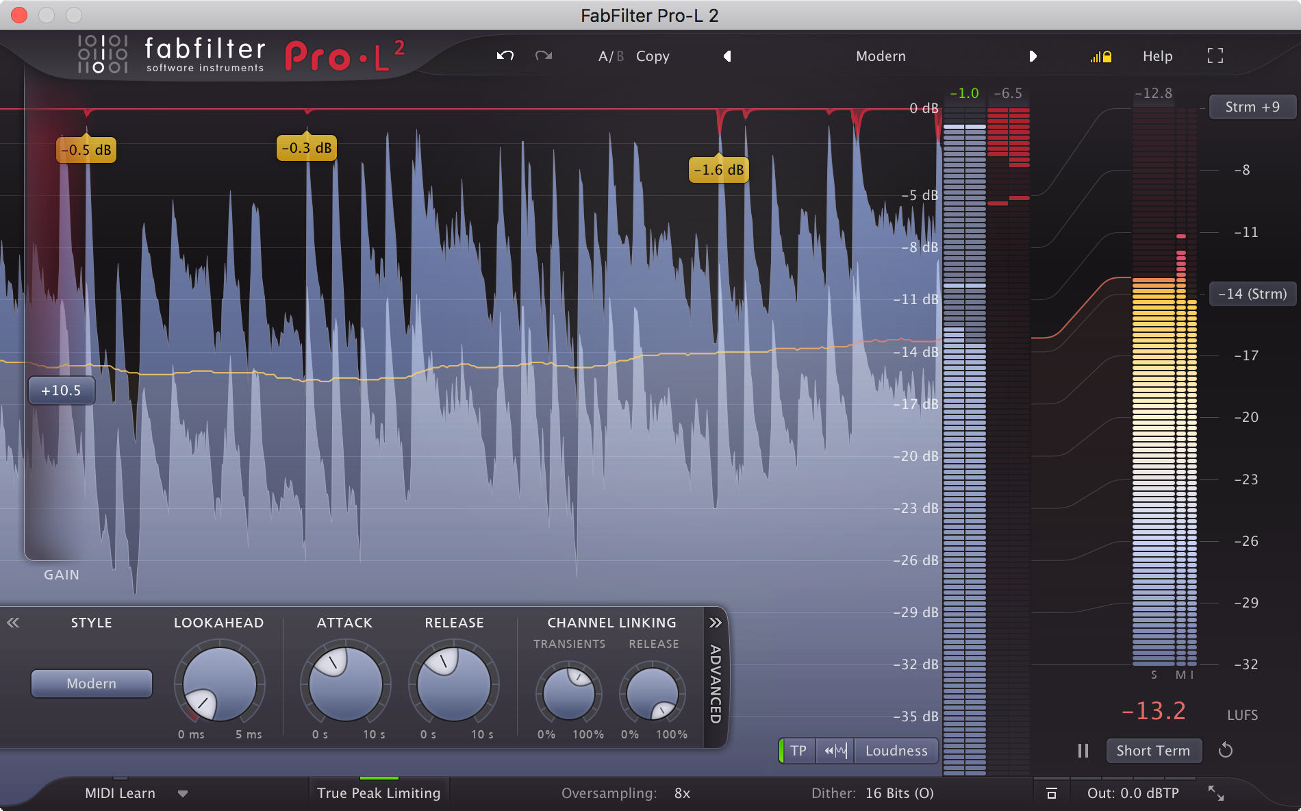Fabfilter Pro-L 2 Interface Fabfilter Pro-L 2 Interface
