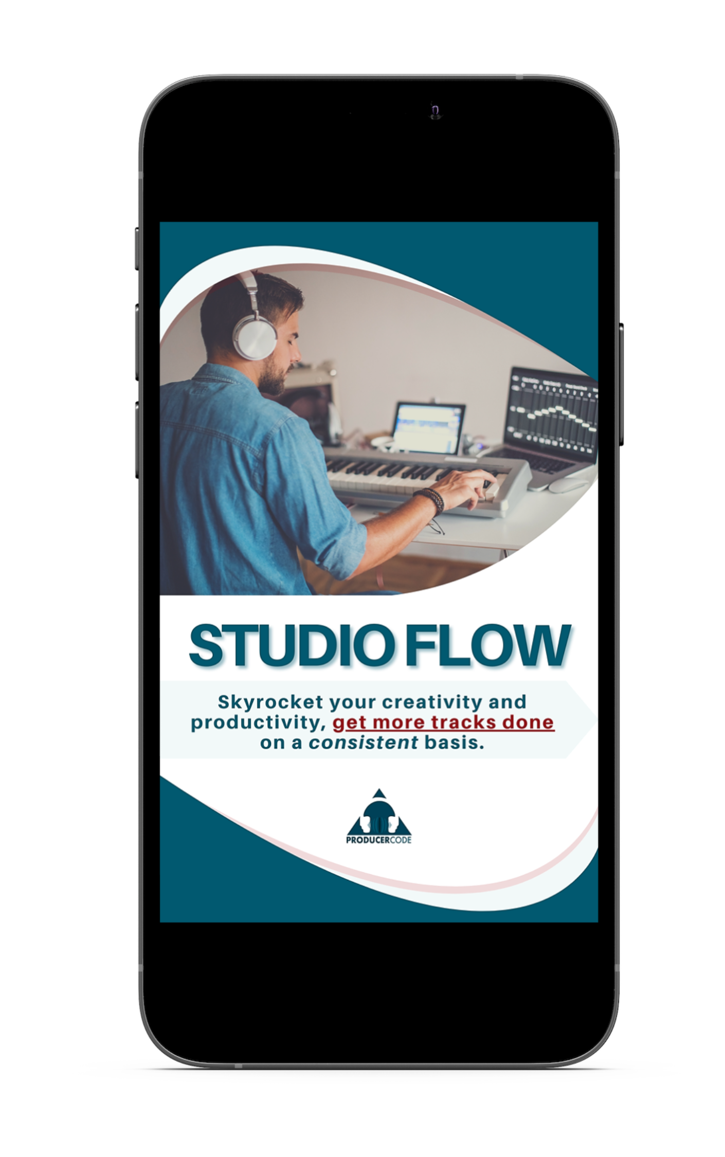 Studio Flow Cover on a Phone Studio Flow Cover on a Phone