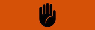 Halt Hand Sign Icon