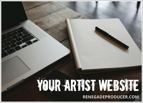 Every Musician Needs A Website Image of Laptop and Notebook